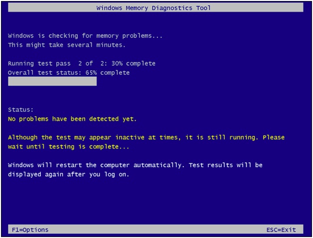 Windows Memory Diagnostic tool