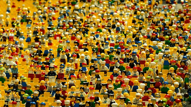 Many small toy figurines.
