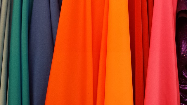 Clothes in different colors.