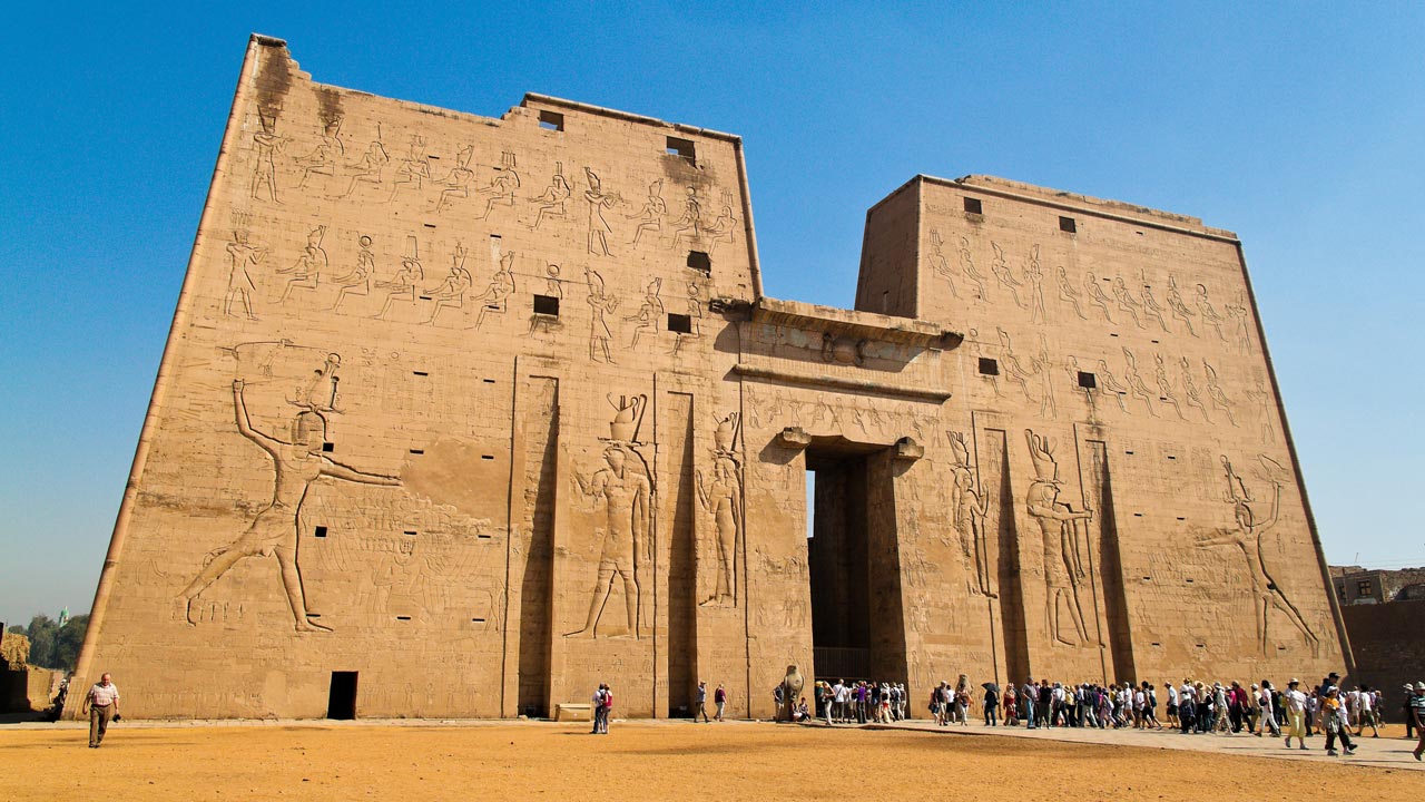 Edfu Temple At Aswan