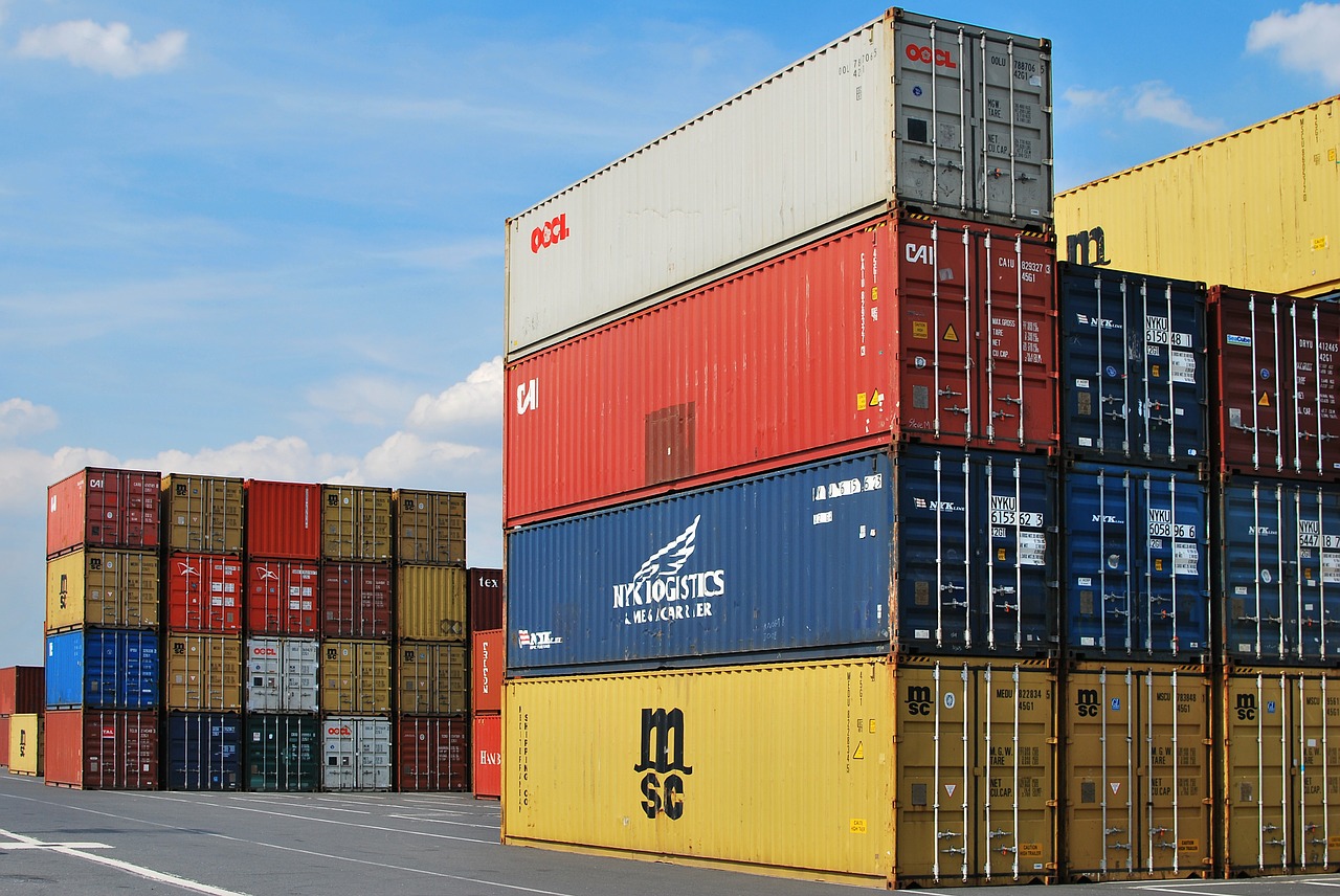 Storage containers ready for moving