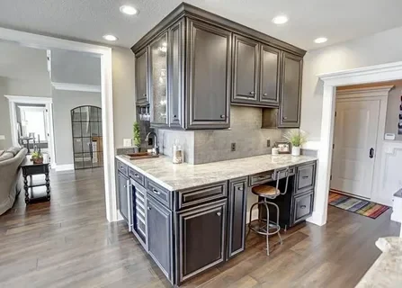 buy fabuwood cabinets online, kitchen with corner pantry