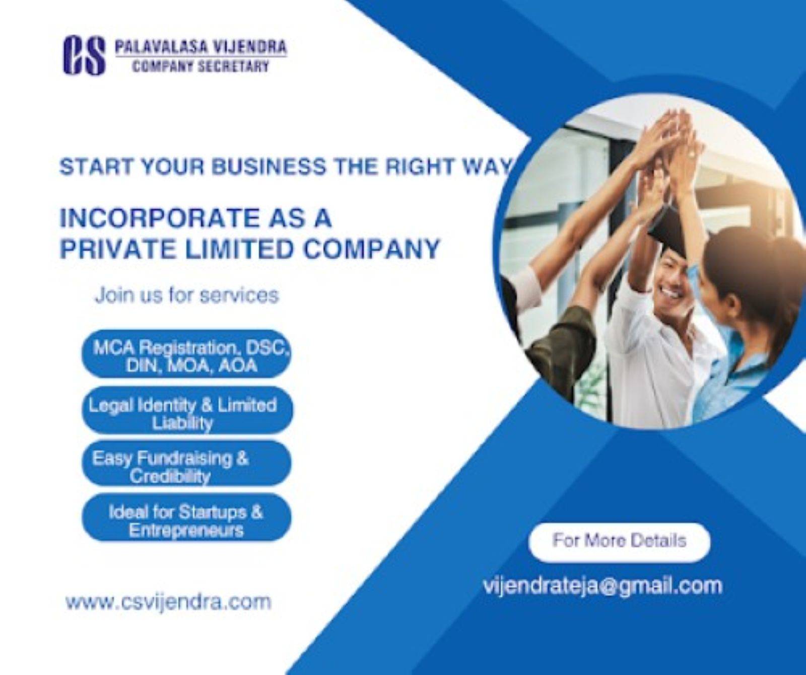 Expert Company Incorporation Services in Hyderabad