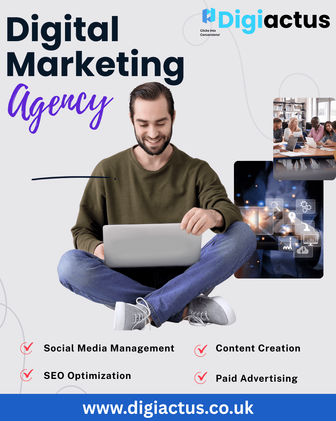 Digital marketing services in London by Digiactus driving business growth