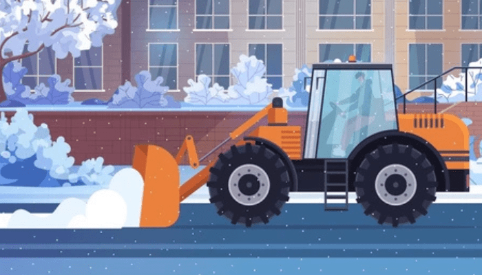 parking lot snow plowing in edmonton