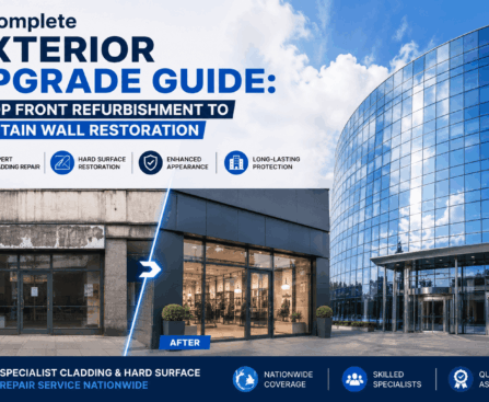 A Complete Exterior Upgrade Guide Shop Front Refurbishment to Curtain Wall Restoration