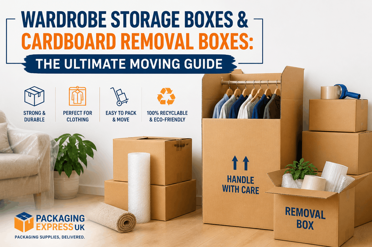 Wardrobe Storage Boxes & Cardboard Removal Boxes The Ultimate Moving Guide