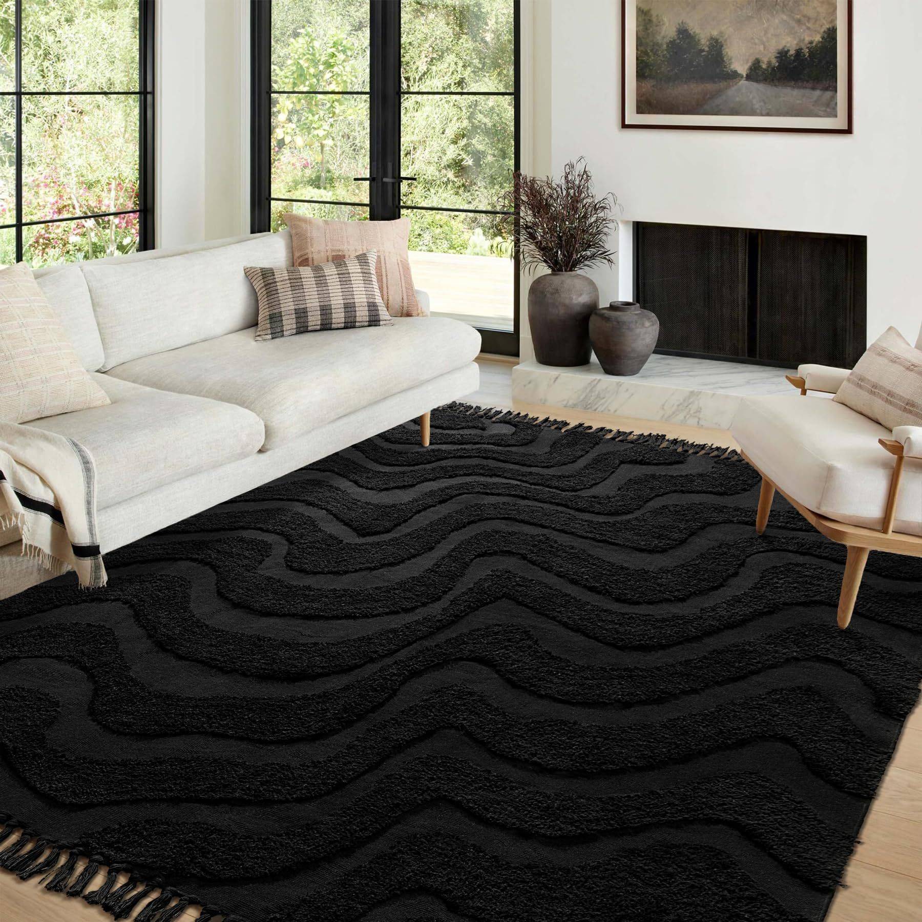 traditional black rug