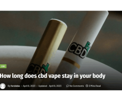 How Long Does CBD Vape Stay in Your Body | GlobalCBDBrands