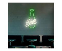 Impact of neon signs for branding and marketing of a bar
