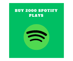 Buy 2000 Spotify plays at best deal