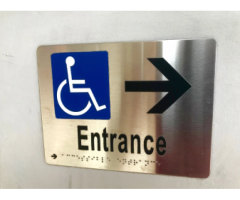 ADA wayfinding signs and ADA directional signs with braille