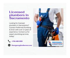 Licensed plumbers in Sacramento