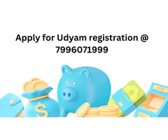 Apply Udyam registration @ 7996071999