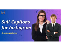55+ Suit Captions for Instagram