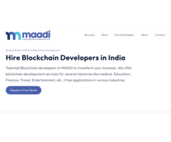 Hire Top Blockchain Developers in India at MAADI