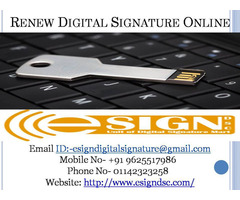 Renew Digital Signature Online
