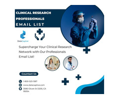 Top Clinical Research Professionals' Contact Database by DataCaptive