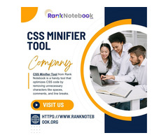 Free Online CSS Minifier Tool at Rank Notebook!
