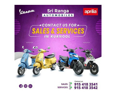 Vespa Aprilia Showroom Kurnool || Sri Ranga Automobile
