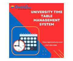 University Time Table Management Software - Genius University ERP