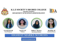 Faculty of KLE BBA Degree College - BBA Colleges in Bangalore