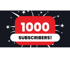 Buy 1000 YouTube Subscribers - Instant & Active