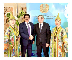 Sandeep Marwah as Special Guest at Kazakhstan Republic Day Celebration