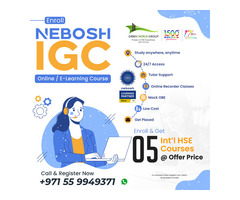 Nebosh IGC e-learning course training Offer in DUBAI