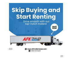 Semi Truck Trailers Available for Rent at AFK Trailer Lease