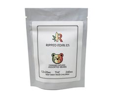 ASSORTED GUMMY BEARS BY RIPPED EDIBLES 240MG