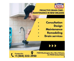 Proactive Drain Care - Maintenance in New Orleans