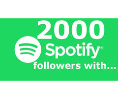 Buy 2000 Spotify Followers at a Cheap Price