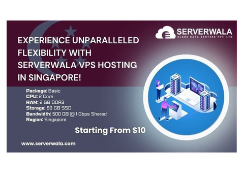 Experience Flexibility with Serverwala VPS Hosting in Singapore!