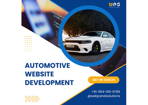 Automotive Website Development Services – Web Panel Solutions