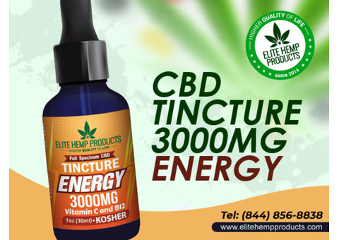 Energize Yourself with CBD Tincture Energy by Elite Hemp Products