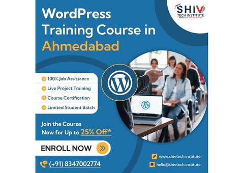 WordPress Training Course in Ahmedabad by Shiv Tech Institute
