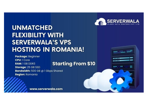 Unmatched Flexibility with Serverwala's VPS Hosting in Romania!