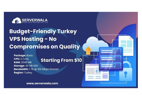 Budget-Friendly Turkey VPS Hosting - No Compromises on Quality