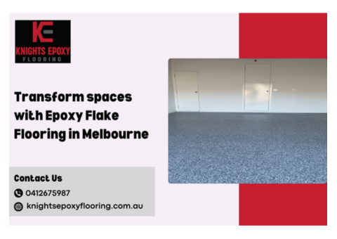 Transform spaces with Epoxy Flake Flooring in Melbourne