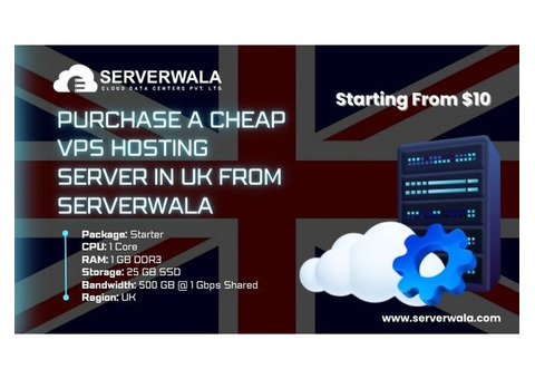Purchase a Cheap VPS Hosting Server in UK from Serverwala