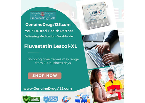 Fluvastatin (Lescol-XL) Cost per Month - GenuineDrugs123