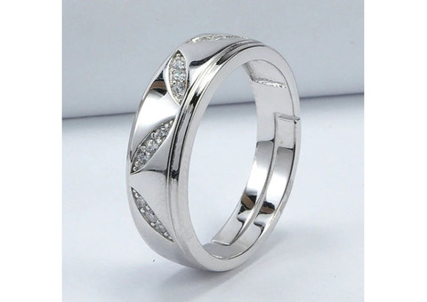 Buy Silver Thumb Ring for Men Online | Silverare
