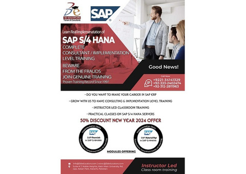 SAP S4 HANA Training and Certification.