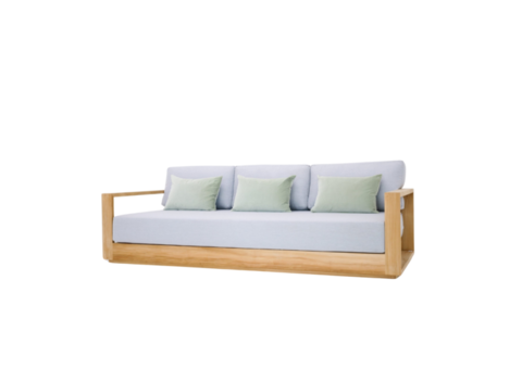 UBUD 3-SEATER SOFA WITH QUICK DRY FOAM AND OUTDOOR FABRIC