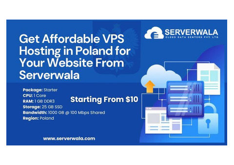 Get Affordable VPS Hosting in Poland for Your Website From Serverwala