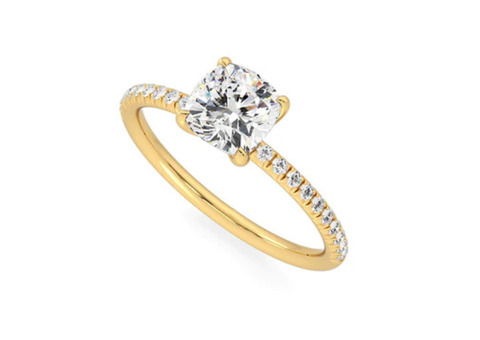 Shop Our Moissanite Cushion Cut Rings Collection