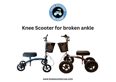 Easy Mobility: Knee Scooter for Broken Ankles at Knee Scooter USA