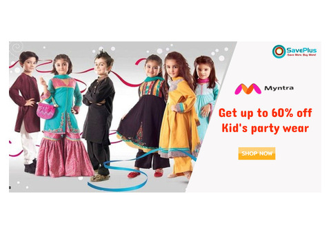 Get up to 60% off Kid's party wear