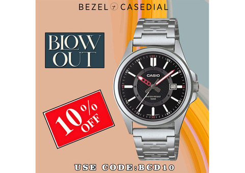 Casio Quartz  Black Dial MTP-E700D-1EVDF MTPE700D-1EVDF Men's Watch